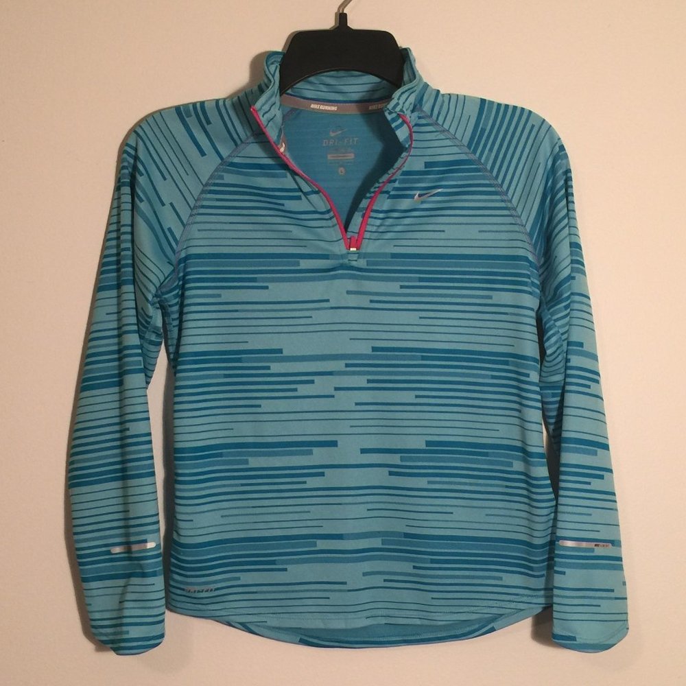 Nike Dry Fit Long Sleeve Girl's Workout Shirt Lg